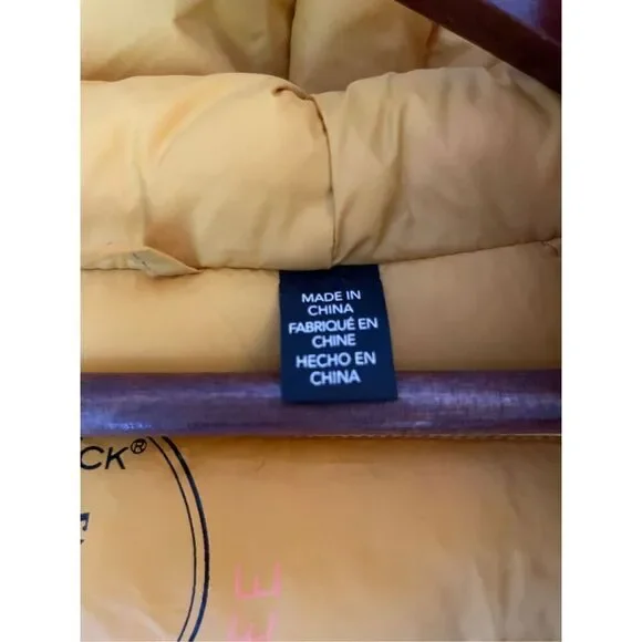 Save the Duck Mustard , XL. Lightweight Hooded Puffer. Cruelty Free. Packable - Picture 15 of 16